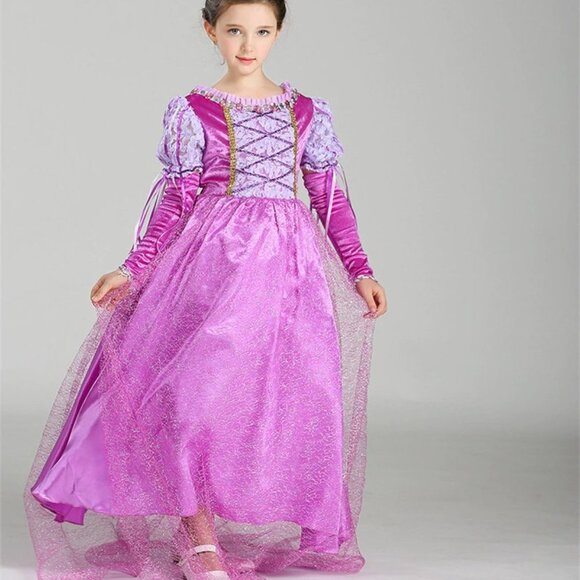 Kid Girl Sofia First Princess Long Dress up Costume Cosplay Gown Hallowe… - Picture 9 of 13
